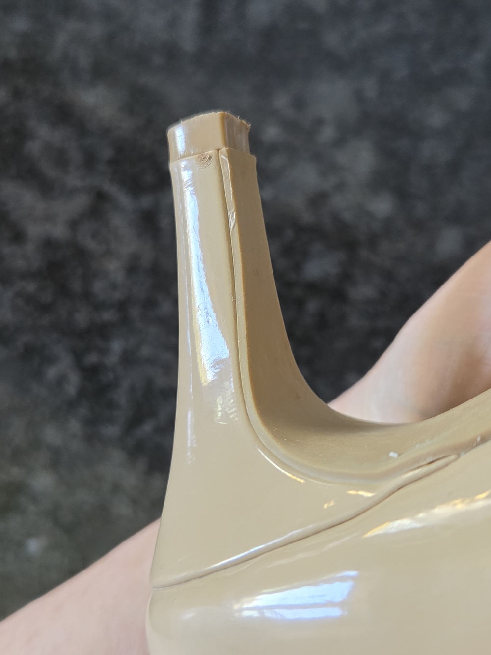 Dexflex Comfort Nude Beige Patent Mid-Heel Pumps 7Wide - Picture 11 of 16
